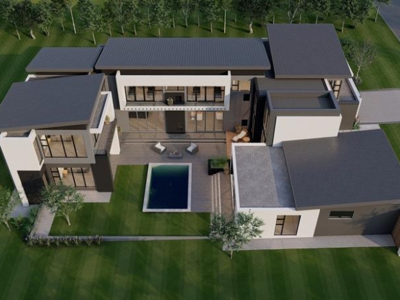 5 Bedrooms Modern Home to built in Midstream Ridge Estate.