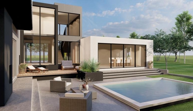 5 Bedrooms Modern Home to built in Midstream Ridge Estate.
