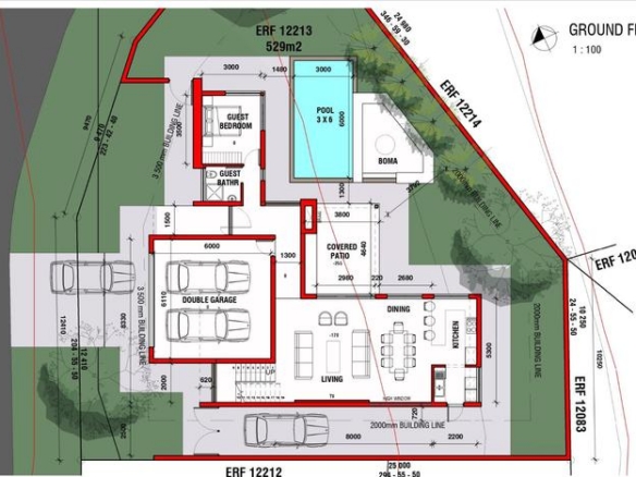 4 Bedroom Home to be built in Fountain Brook Estate.