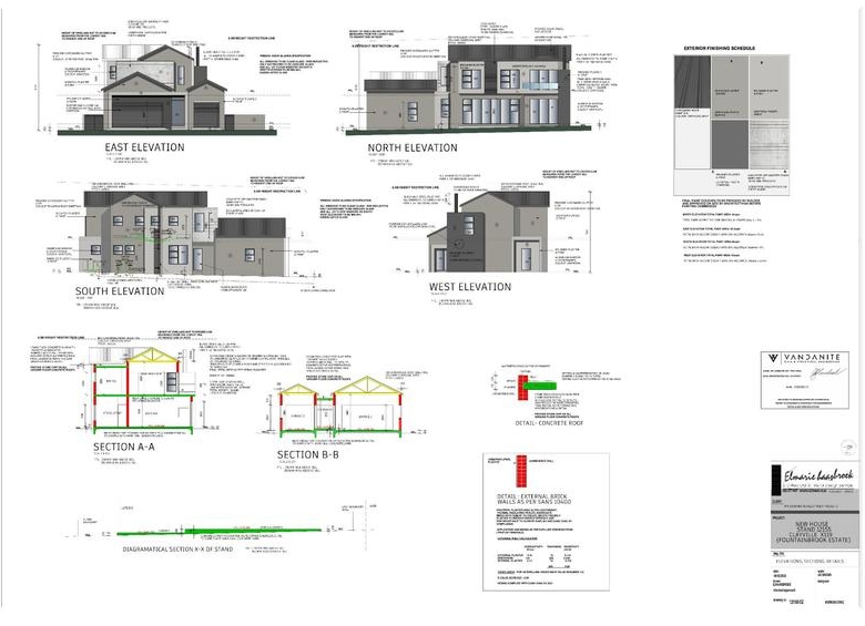 4 Bedrooms with 3 Garages being built in FountainBrook Estate.