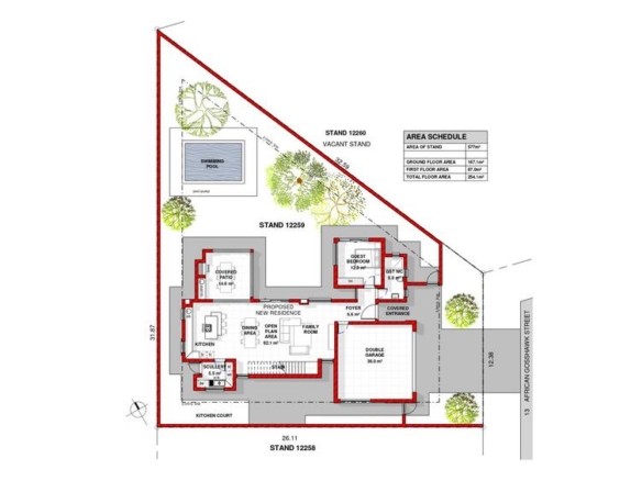 4 Bedroom Home to be built in Fountain Brook Estate.
